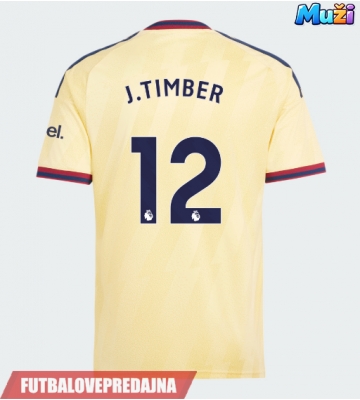 Lacne Muži Futbalové dres Arsenal Jurrien Timber #12 2026-27 Krátky Rukáv - Tretina